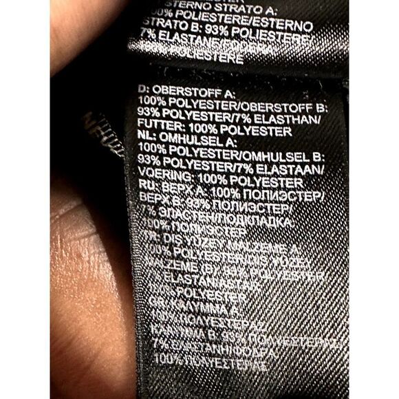 North Face Full Zip Osito Fleece Jacket Black Breast Cancer Awareness Women XS - Picture 10 of 10